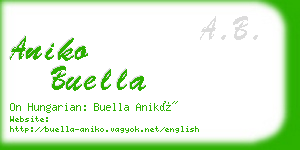 aniko buella business card
